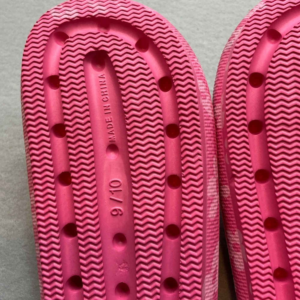 Unbranded Pink Floral Cloud Slides Thick Platform Comfort Sandals Size 9/10 - Picture 8 of 9